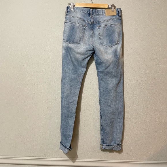 LOGG H&M Light Wash Straight Leg Jeans 31 - Picture 7 of 10